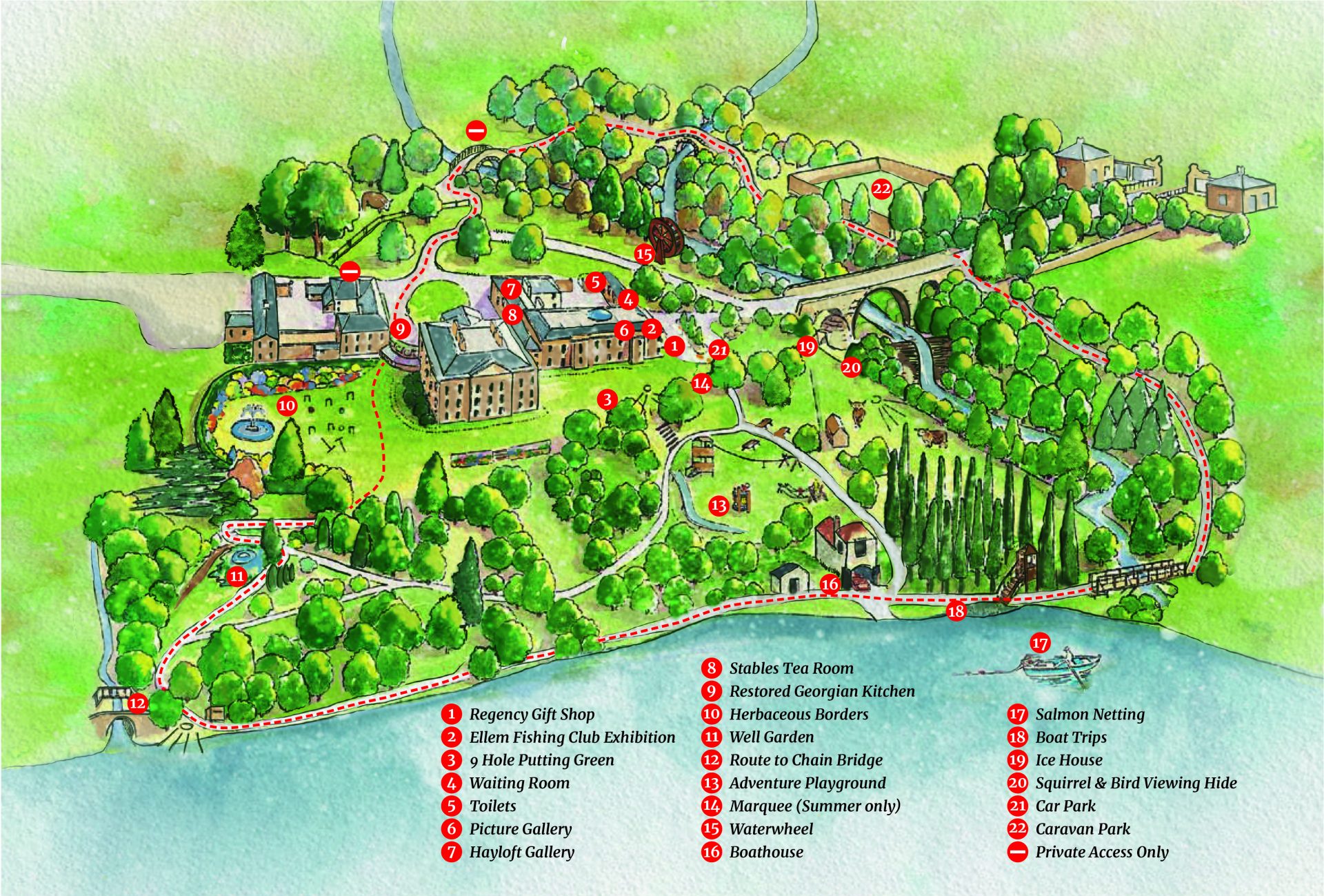 Map of Paxton Estate Paxton House