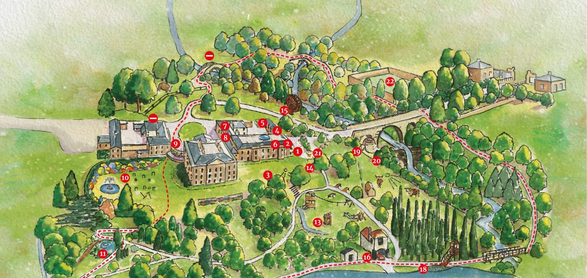 Map of Paxton Estate Paxton House