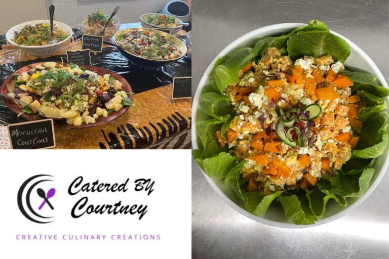 Salads prepared by 'prepared by Courtney'